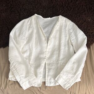 Elegant White Women's Blazer